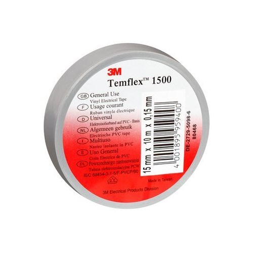 Elektrotape Termflex 1500 Grå 19mmx20m