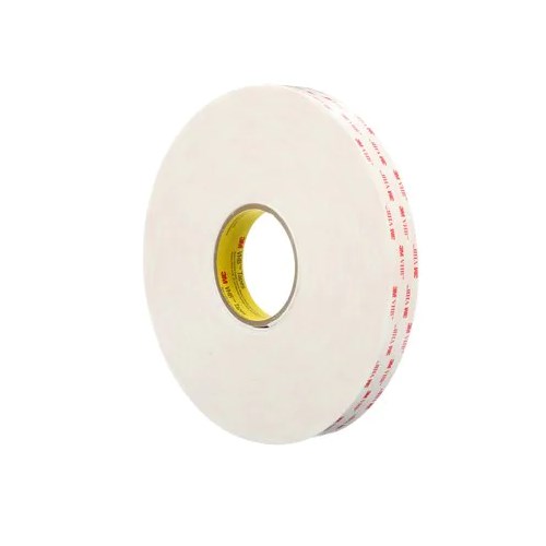 3M™ VHB™ Dobbeltsidig tape 4945F, Hvit, 19 mm x 33 m, 4 stk/krt