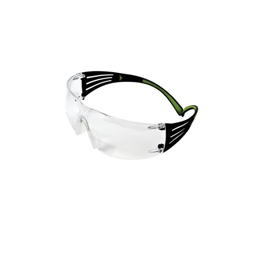 3M™ SecureFit™ vernebrille med styrke, ripebestandig/anti-dugg, klart +1,5 glass, SF415AS/AF-EU