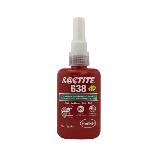 Loctite Sylindrisk fastsetting, høystyrke 638 50 ML