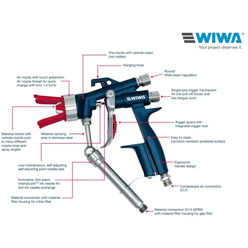 Sprøytepistol HT Air Combi - AC 1800 short